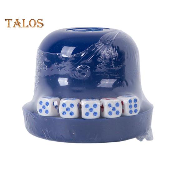 1 Set Dice Cup with 5 Dot Dice Heavy Duty Manual Shaker Cup Bar Party KTV Gambling Drinking Board Game Casino Equipment
