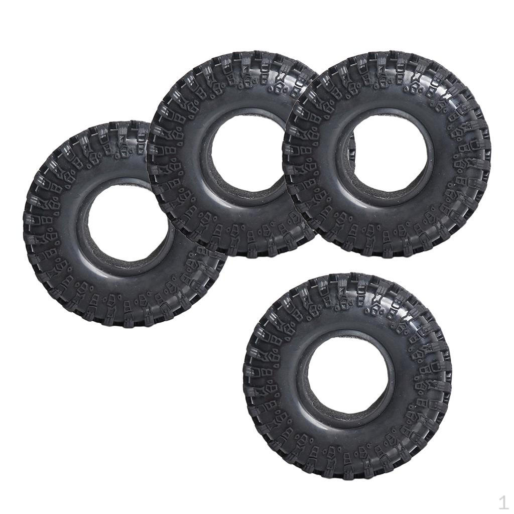 

4PCS 130mm Large Outer Diameter RC Crawler Tires, Wheel :10 RD90 SCX10 CC01 Axial -4