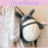 Cute Plush Cartoon Backpack For Girls, Large Size With Lovely Double-shoulder Dragon Cat Design