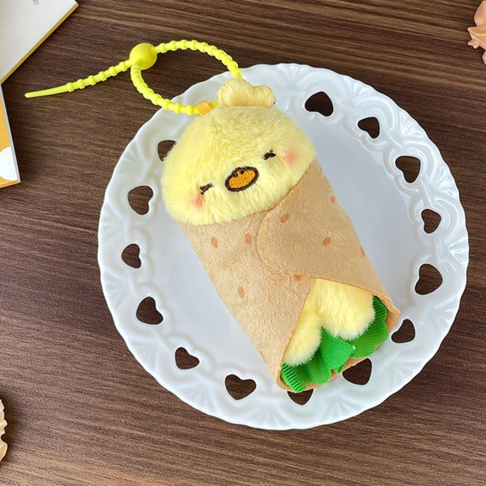 

Funny Capybara Burrito Plush Pendant Panda Cartoon Doll Keychain Stuffed Animal Toy Small Gift Chicken