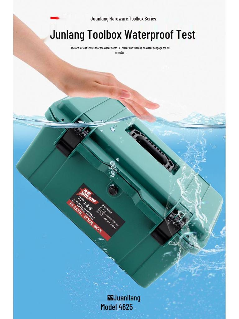 Multifunctional Large Industrial-Grade Toolbox for Home and Car