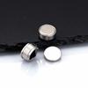 Blue White Black Zircon Clip Earrings for Men Women,Stainless Steel Non Perforated Ear Clips,Simple Hip Hop Earring Jewelry Gift