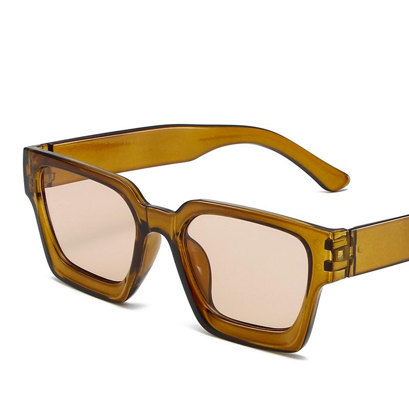 New Vintage Square Sunglasses Women Men PC Frame Retro Shades Fashion Designer Brand Sun Glasses for Male Female