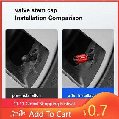 80% Hot Car Styling Metal Car Tire Valve Caps Dust Prevention Accessories For GTI Volkswagen Polo R-Line Passat Lavida R T-RO