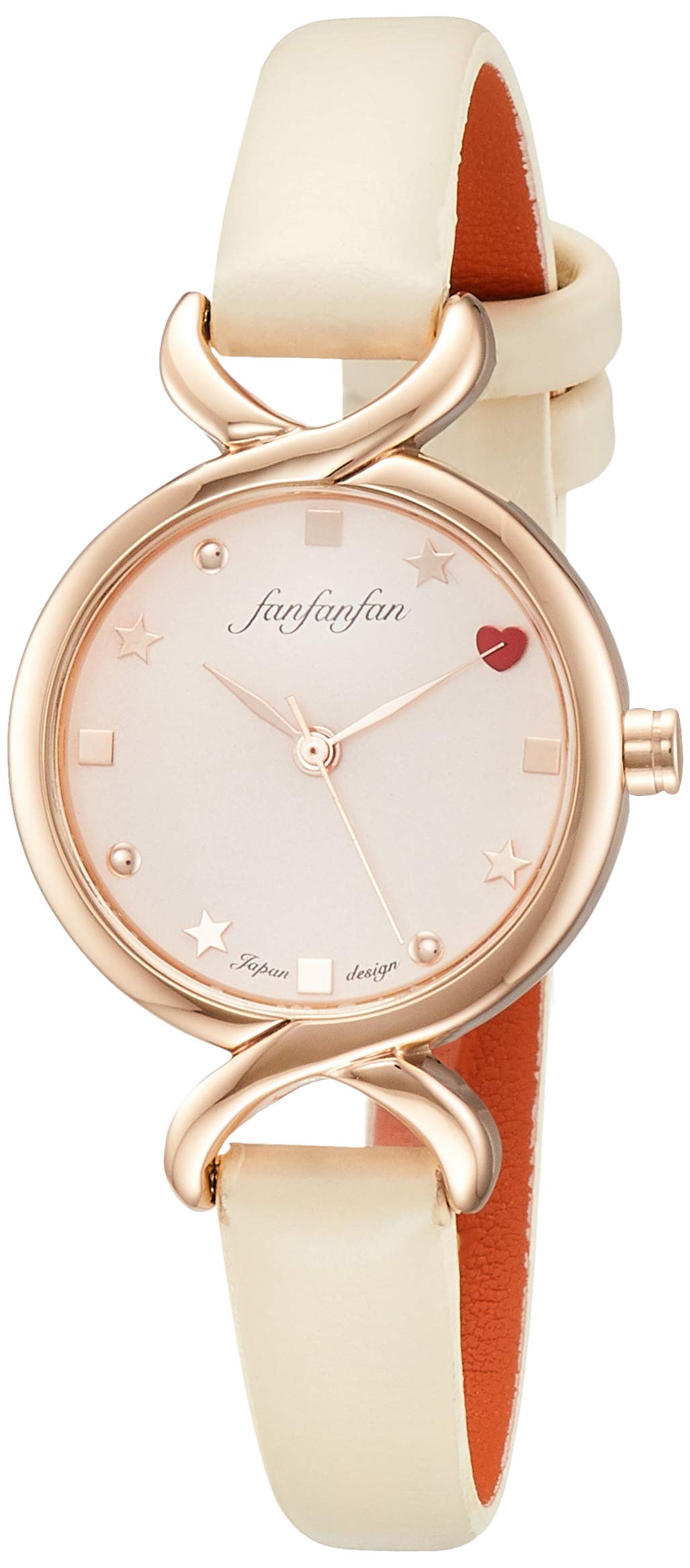 

ALIAS Watch F3 Classic Analog Waterproof Leather Strap FP004BE7 Women s White