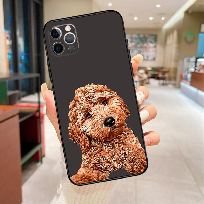 Cute Cockapoo Dog Phone Case For iPhone 16 15 14 11 12 13 17 Pro Max Mini 15 Plus 16e 17 Air Protective Cover