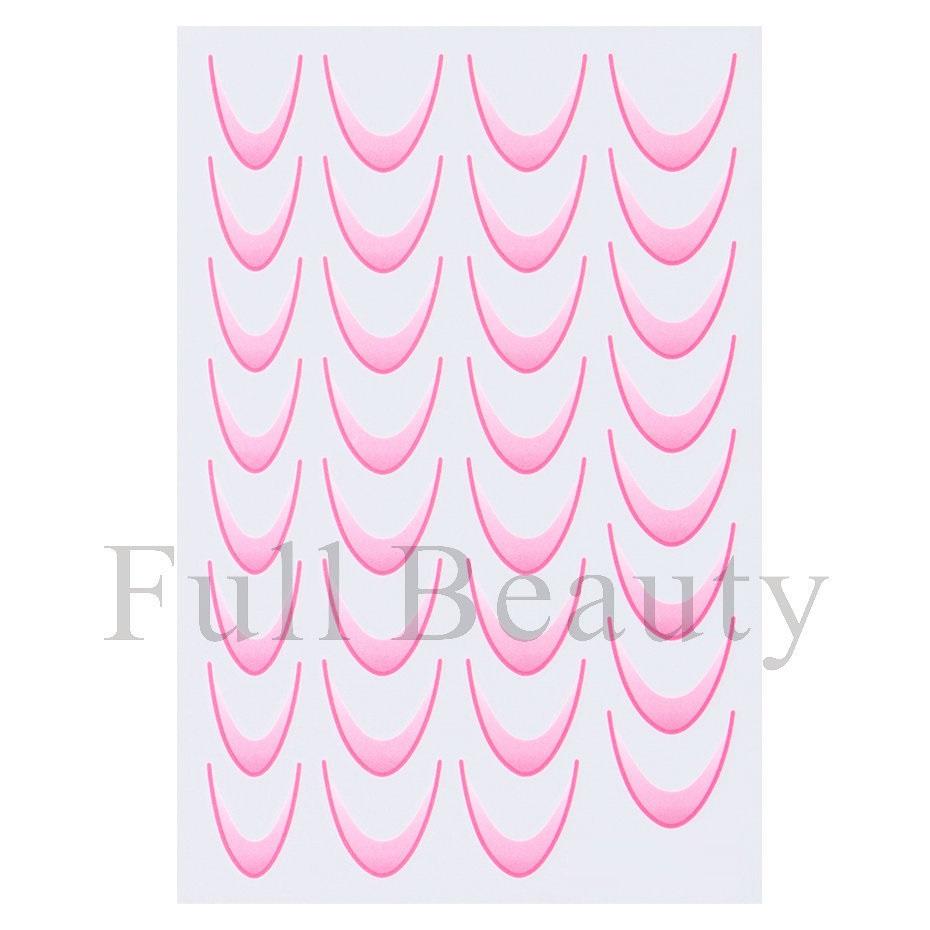 French Nail Stickers Liner Nail Art Decals Colorful Sliders Manicure Decor