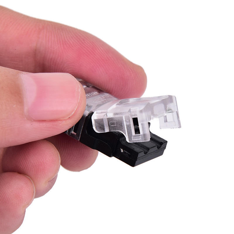 1Pcs 2 Pin Led Strip To Wire Connector 8Mm/10Mm Tape Light Connector Conductor