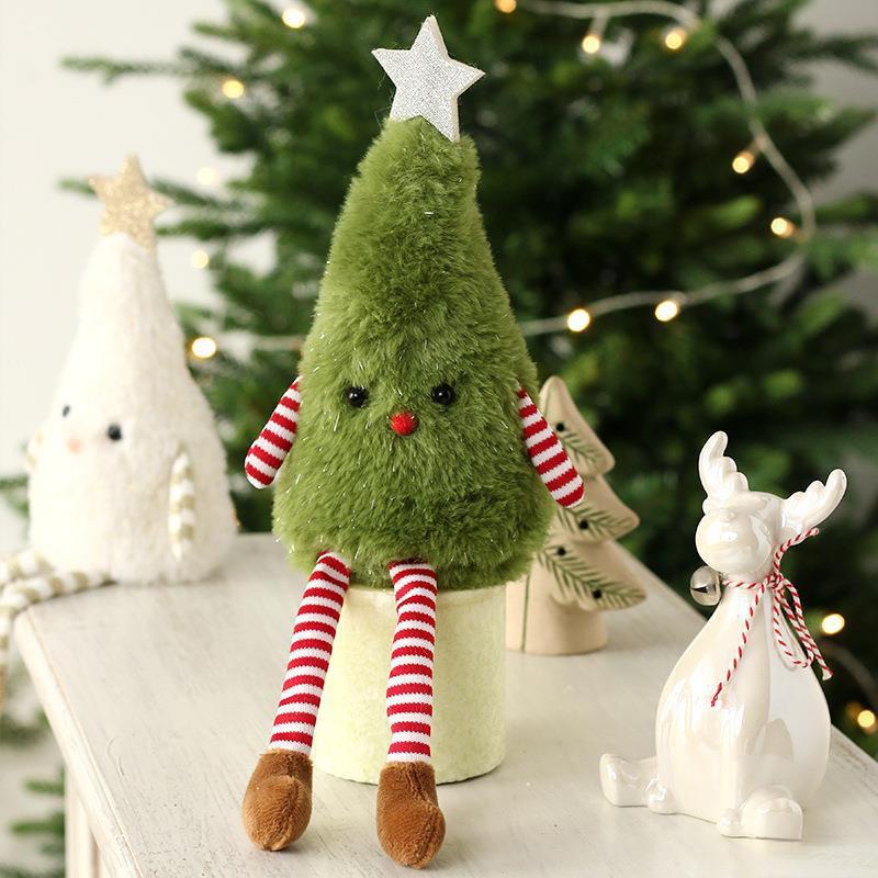 Plush Christmas Tree Toys Cartoon Plants Fill Doll Garnish Ornament Gift Party