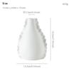 Nordic Simple Irregular White Shape Ceramic Vase Creative Home Dining Table Living Room Bedroom Dry Flower Decor Accessories 1Pc