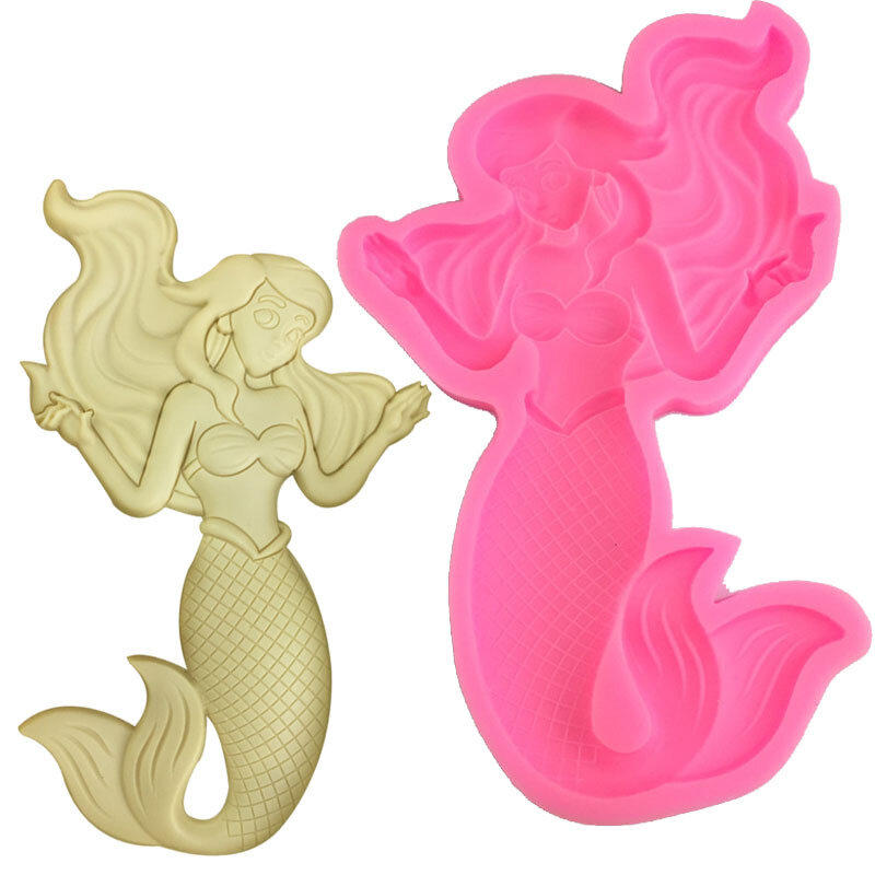 Adhesive mold for aromatherapy in the shape of a mermaid - 2 pieces