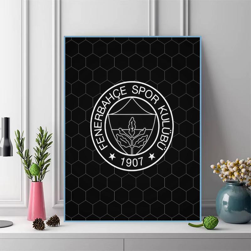 Fenerbahce Pattern 3pcs 100% Round Full Drill 5D DIY Diamond Painting Embroidery Cross Stitch Rhinestone Décor
