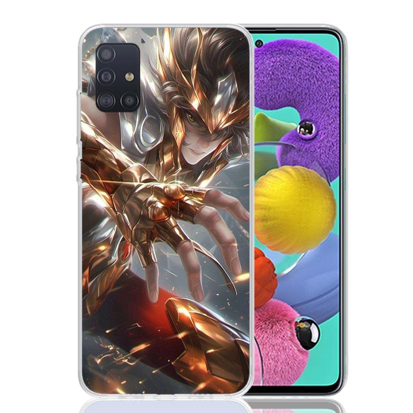 Saint Seiya Cool Phone Case For Samsung Galaxy A52 A32 A22 A12 A02S A50S A30S A51 A31 AA71 Note 20 Ultra 10 S10 Plus Galaxy A52