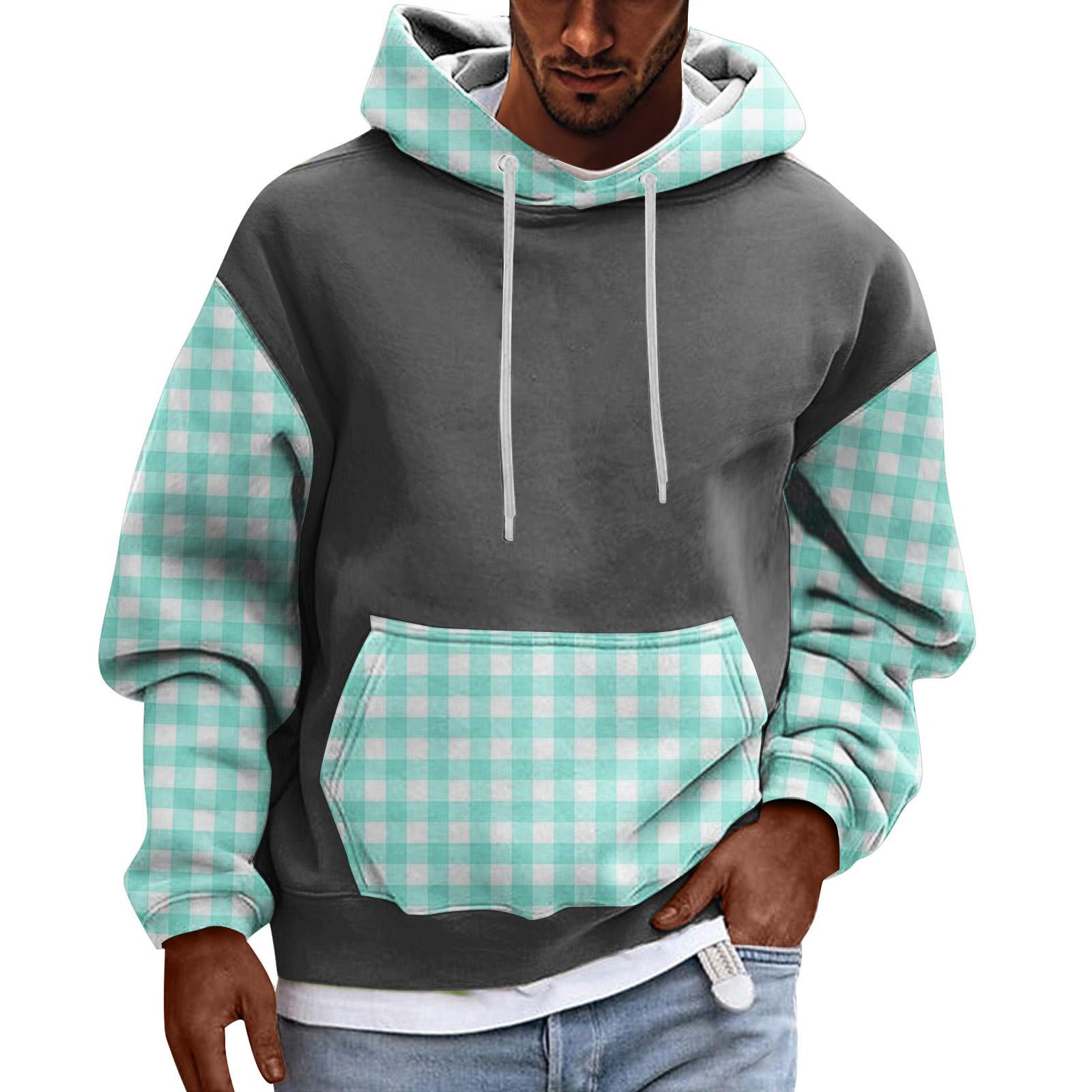 

Hooded Sports Tracksuit Unisex Running Outfits Long Sleeve Pullover Hoodies Sweatshirt L ціан