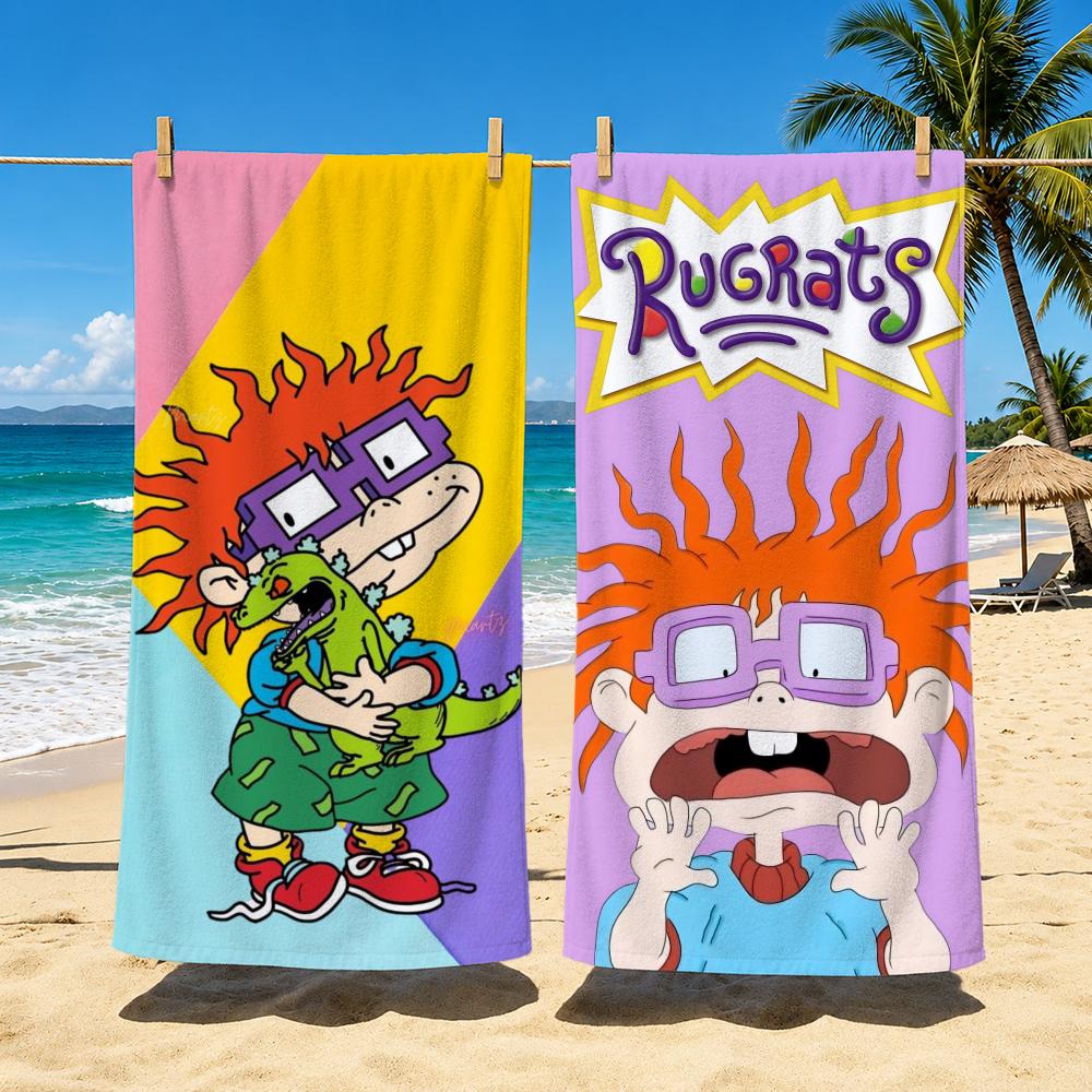 Cartoon R-Rugrats Towel Towel beach towel, quick drying absorbent bath towel for Swim,Gym,Camping,Outdoor hot