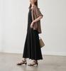 Rope Picnic Cut Flare Easy Long Skirt for Women GDC16200 Chromine F (01)
