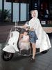 Raincoat Electric Car Mother and Child Matching Double Full Body Rainproof Female Motorcycle Battery Car Special Transparent Poncho