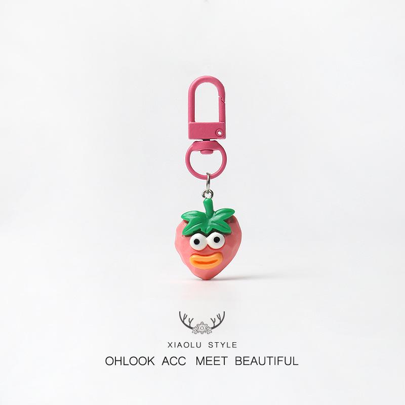 Adorable Mini Fruit Keychain Pendant - Cute, Funny Bag Charm Accessory