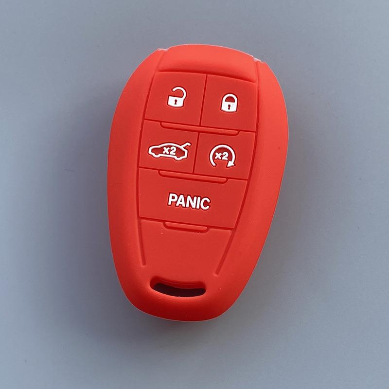 

Silicone Car Products Key FOB Cover Protect Skin Coat hood for Alfa Romeo 2021 Giulia Stelvio Mito Giulietta Remote 5button keyl красный