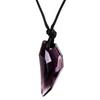 Ready Stocked Crystal Wolf Tooth Wax Rope Pendant Couple Necklace New Fashion Unisex JewelryHot Sell