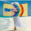 Ultra-Soft Beach Towel with Ms. Rachel Theme,Ideal for Pool - Camping, Diving - Perfect Travel Essential, Vibrant Beach Towel.