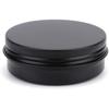 Foraineam 48 Pack 2 Oz Round Lip Balm Tin Cans - Aluminum Cosmetic Sample Containers with Screw Lid - Matte Black Metal Empty Tins Storage Travel Tin