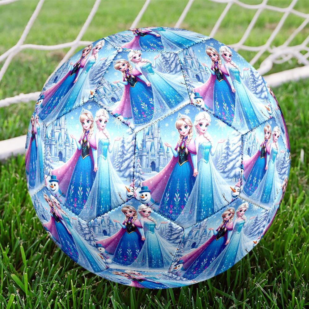 Elsa Theme Size 5 Soccer Ball, Suitable for Both Indoor and Outdoor Matches, a Gift Suitable for Everyone.