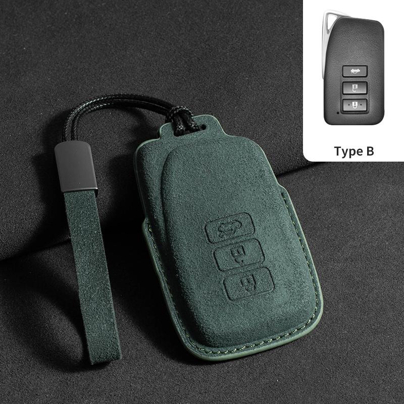 Interior Mouldings Suede Car Key Cover for Lexus NX ES UX US RC LX GX IS RX 200 250h 350h LS 450h 260h 300h UX20