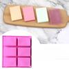 Creative 6-cavity rectangular handmade soap mold, cake soap mold, aromatic soap mold, large square silicone baking tool for soap