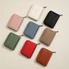 Short Coin Purse  Women's Leather Texture Small Wallet  Fashionable Coin Bag  Women's Card Case  Japanese Style