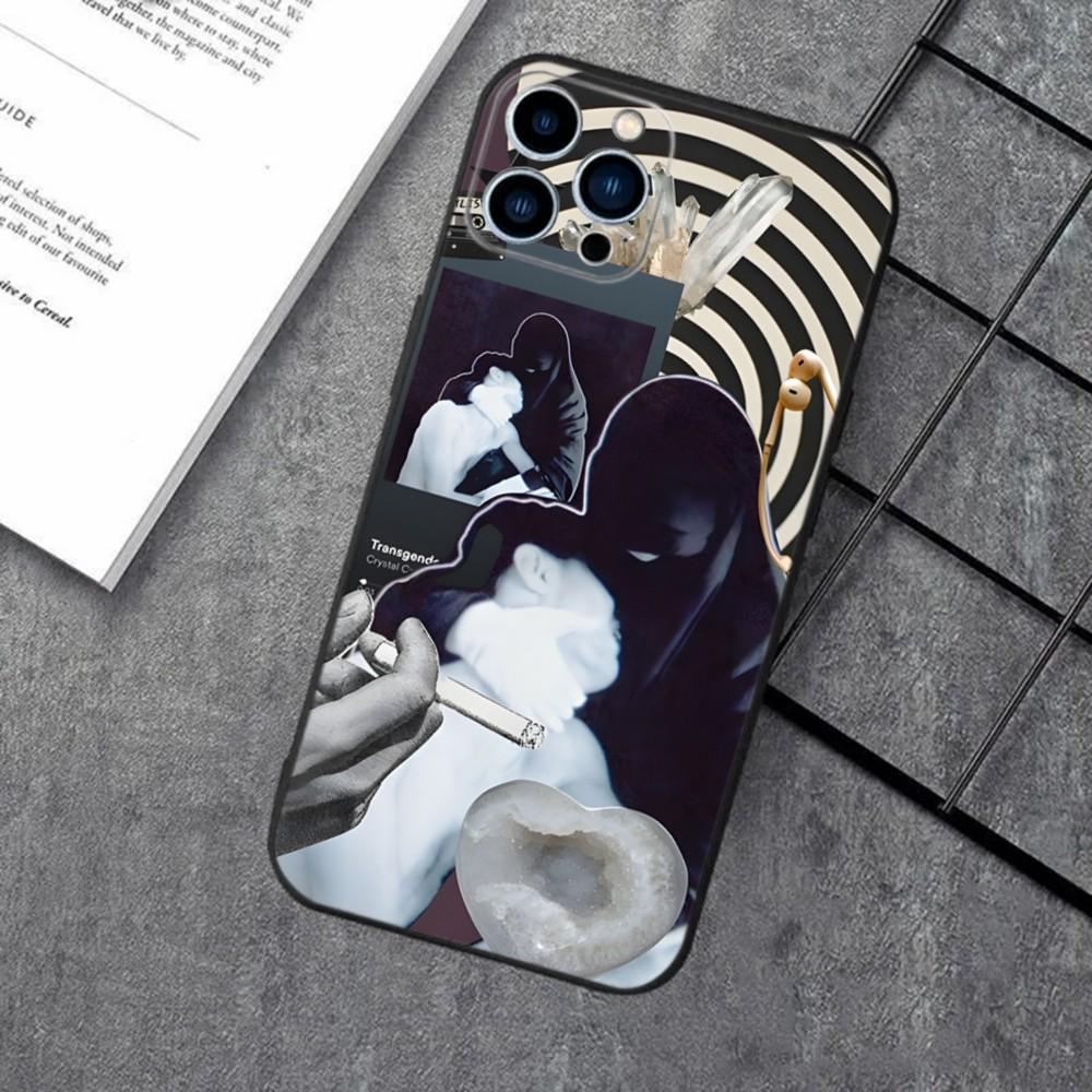 C-Crystal Castles Band  Phone Case For Apple iPhone 15,14,13,12,11,XS,XR,X,8,7,Pro,Max,Plus,mini Silicone Black Cover