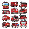 9-12pcs Construction Truck Shoe Charms Car Shoes Accessories Decoration Buckle Fit Clog Sandal Wristbands For Christmas Birthday