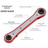 Dual-Function Square & Hex Ratchet Wrench for Air Conditioning and Refrigeration Valve Repair