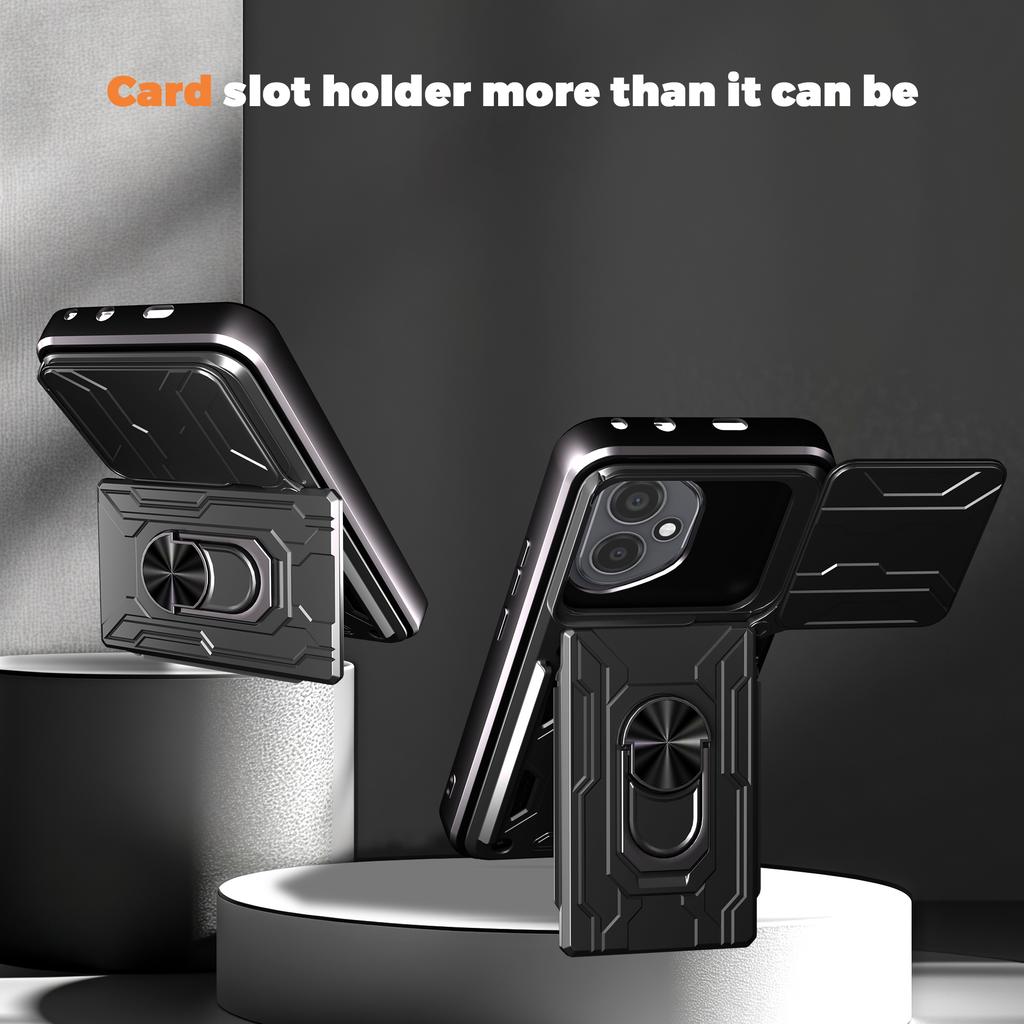 Pro Honor 400 5G (Globální) Pouzdro PC+TPU s výklopným stojánkem a posuvným krytem fotoaparátu