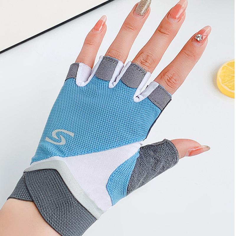 Fitness Half Finger Gloves Women's Half Finger Sports Summer Thin