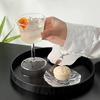 Japanese Style Handmade Glass Goblet Small Capacity Saucer Cup Creative Cocktail Glasses Cups Cold Drink Martini Cup Bar Tools