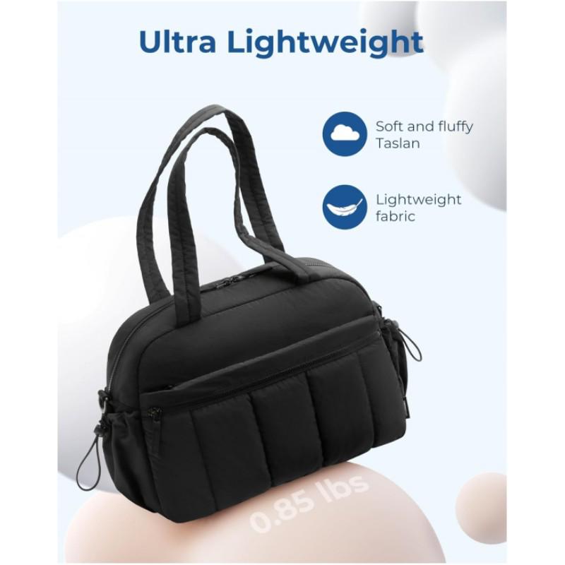 Large Capacity Duffel Bag with Trolley Sleeve, Shoe Compartment, Toiletry Bag & Shoulder Strap for Travel and Sports.