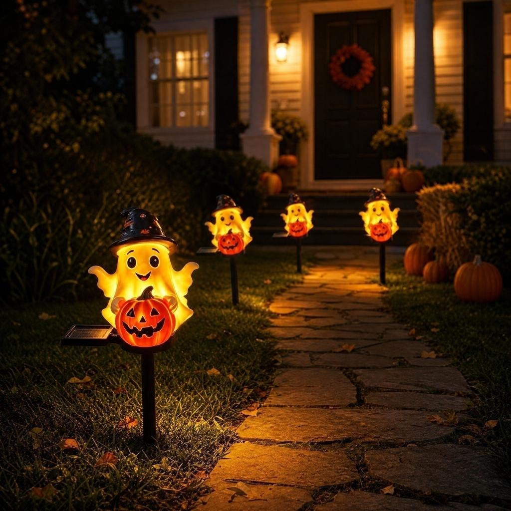 Halloween Stake Lights for Outdoor Yard and Garden Decoration