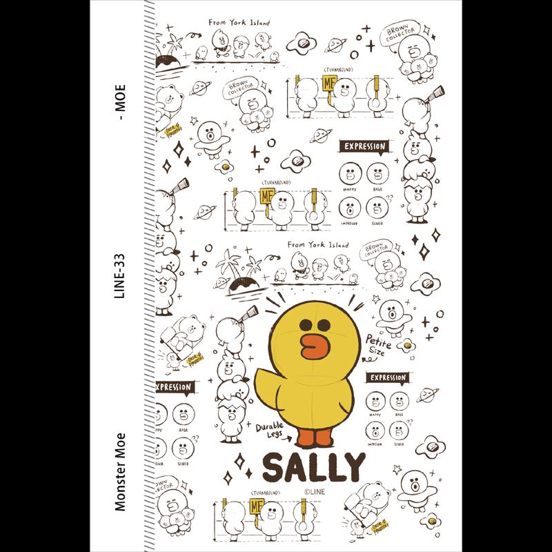

MONSTER MOE LINE Friends Universal Phone Back Film Stickers (10-Pack) LINE Friends Collaboration