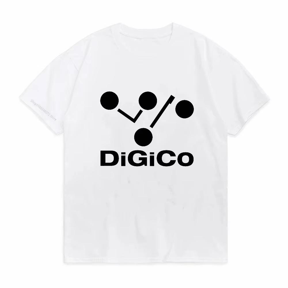 Digico Creative Mixing Audio Logo Tshirt Unisex And Unisex Summer Casual Short Sleeve Vintage Washed Streetwear Tee