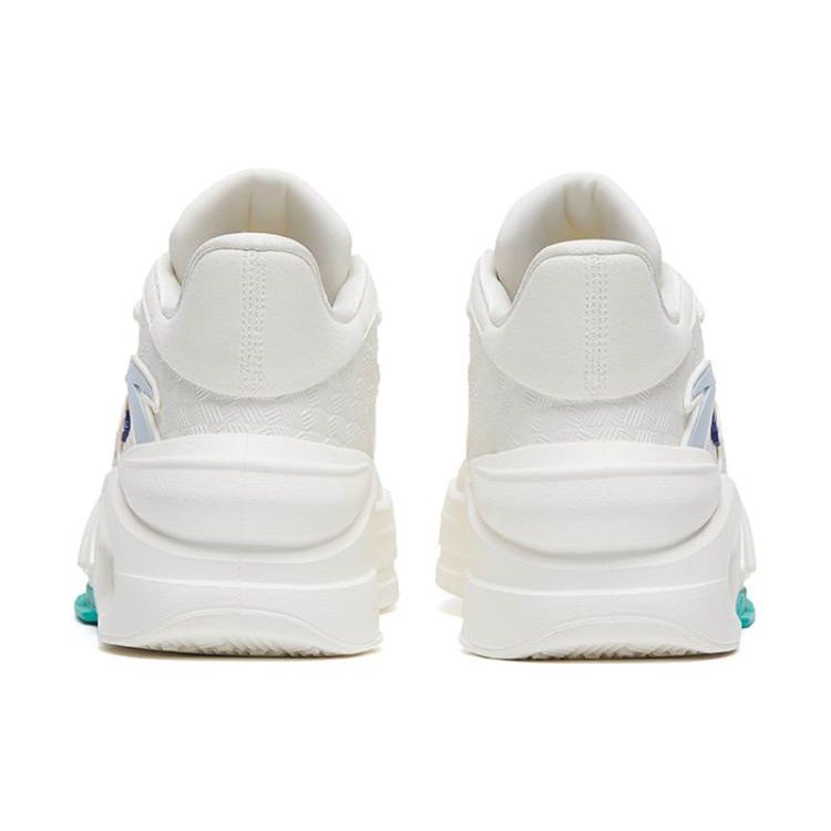 Anta Badass 4 Non-Slip Shock Absorbing Durable Mid-Top Sneakers Women sneakers White 122318080-4