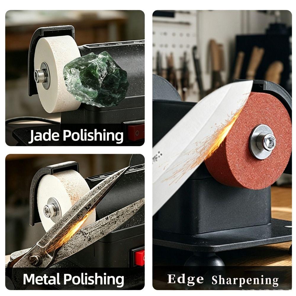 Adjustable Speed Desktop Grinding Machine Abrasive Wheels Electric Grinder for Home
