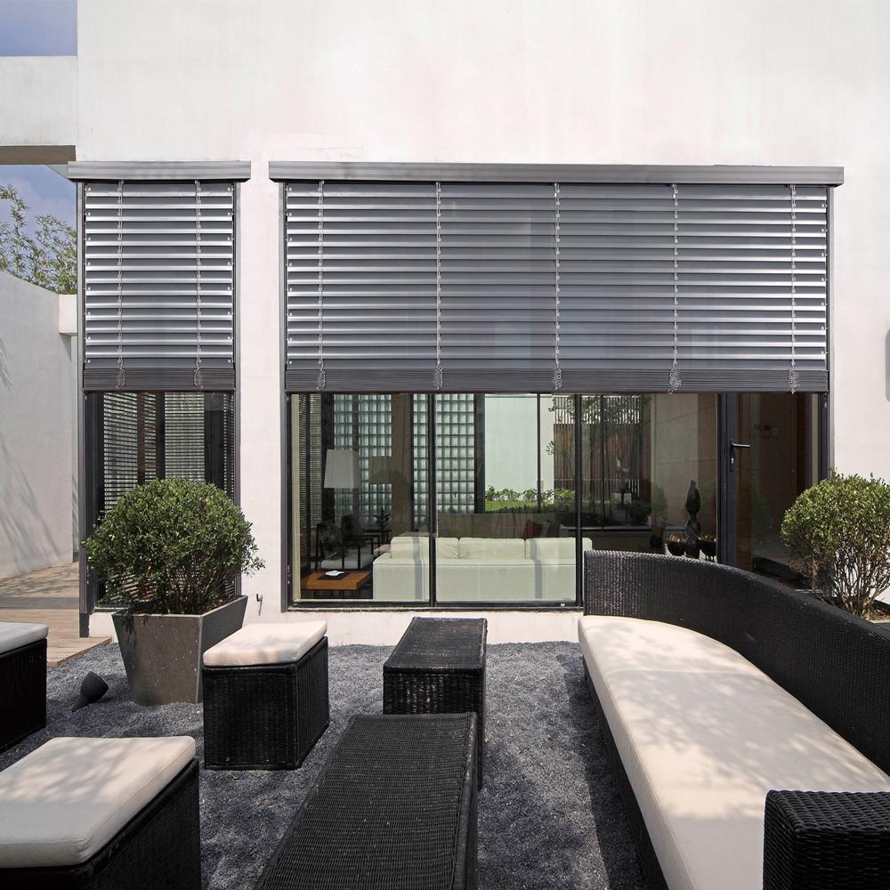 

Shades 2026 Outdoor Venetian Blinds Persiana to Blackout and Adjust the Light Window Blinds Motorized Vertical Pattern Metal 150 cm 450 cm