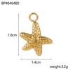 CARLIDANA Fashion Gold Plated Stainless Steel Sea Shell Cross Charms For Jewelry Making Necklace Pendant DIY Accessories