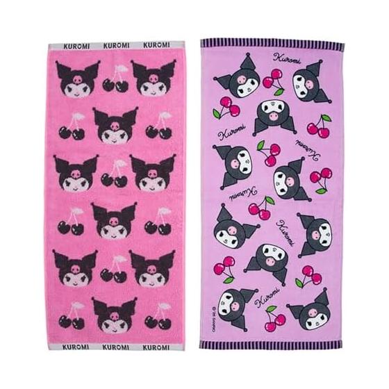 Sanrio Face Towel Set of 2 Kuromi 728608