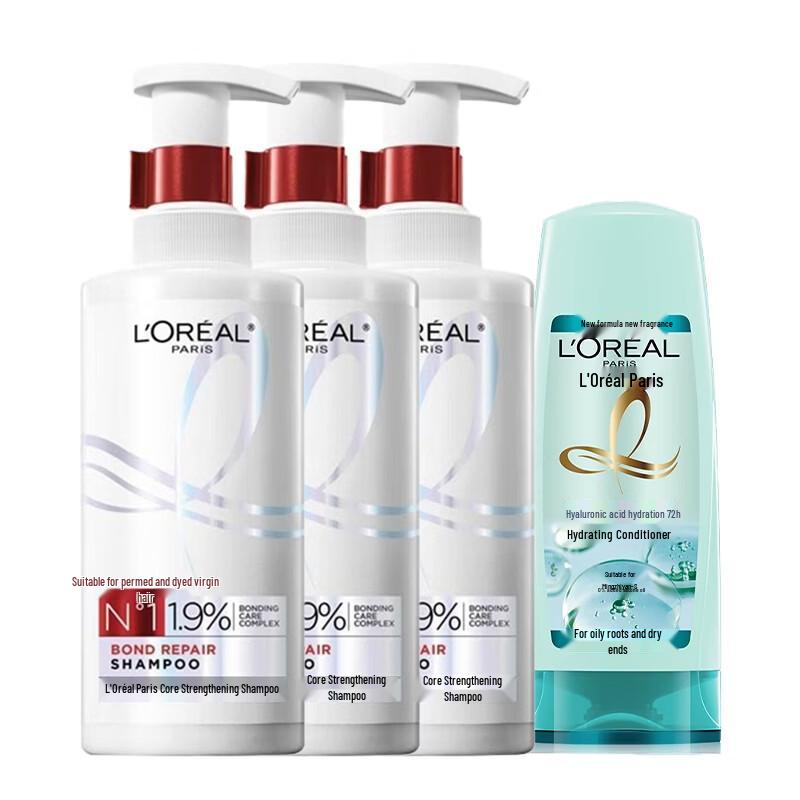 L Oréal Hair Core Strengthening Shampoo & Hydrating Conditioner Set