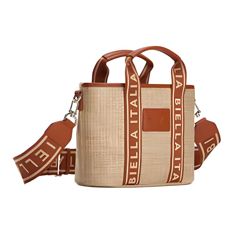 

Новая тканевая сумка-корзина из бамбука FILA, обычная женская, коричневая F13W228197F-BN 30.0*10.9*20.1CM