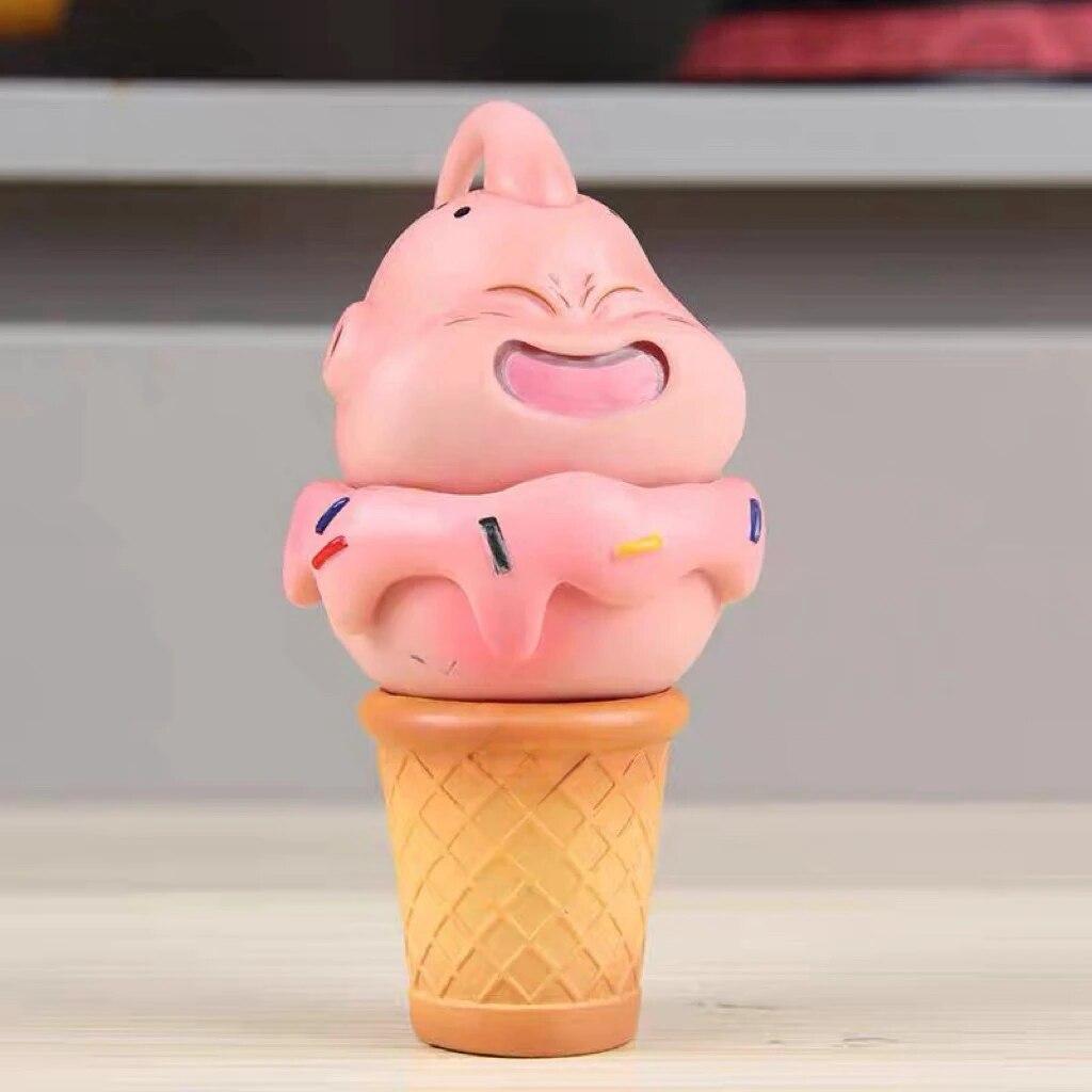 Majin Buu Cute Ice Cream Anime Action Figure Car Interior Decoration Statue PVC Model Children Toy Gifts