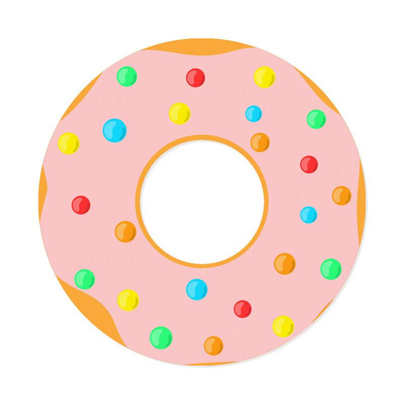 Kawaii Donut-Shaped Diatomite Coaster - Absorbent Cup Mat for Office Desk, Heat Resistant Table Protector for Mugs & Glasses