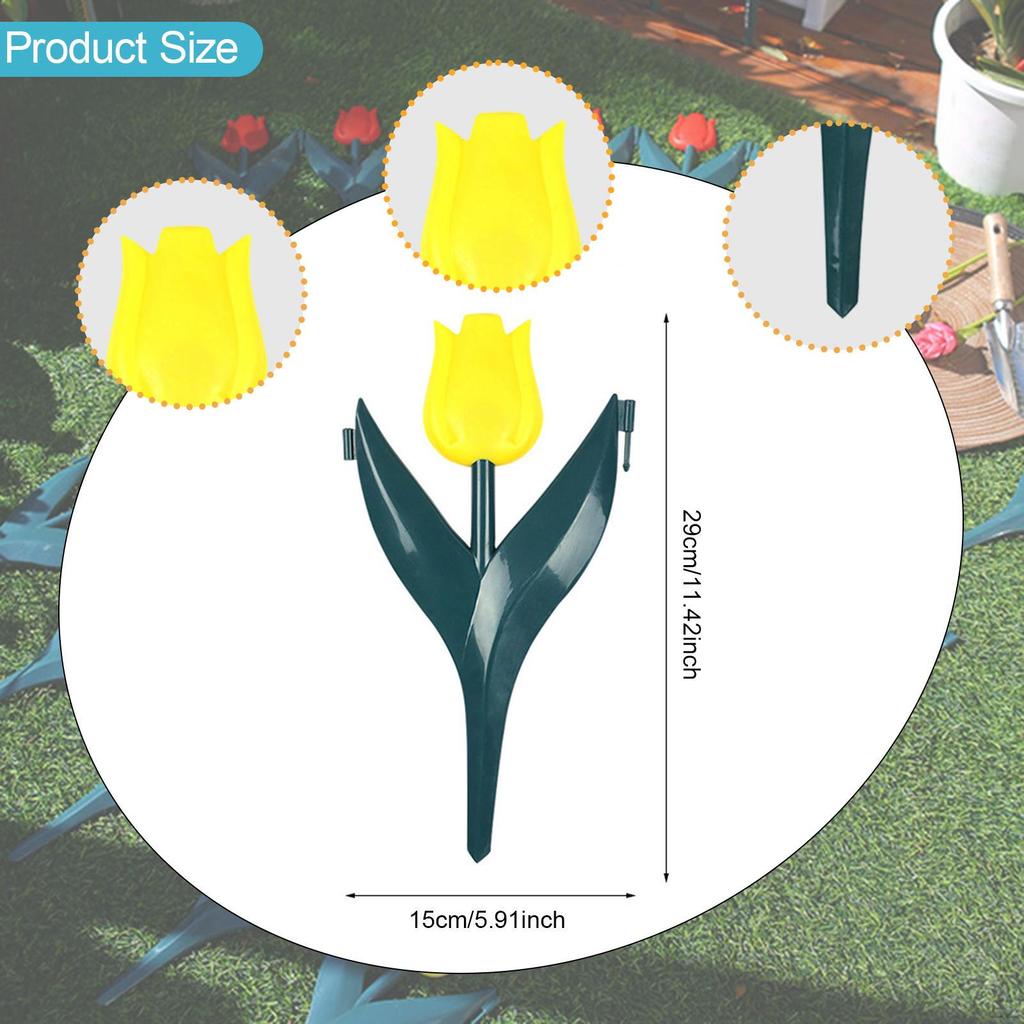 10 Pcs Artificial Garden Borders, Landscaping Decoration, Easy To Install